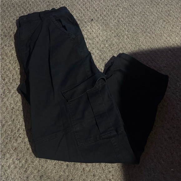 BUNDLE black & green Garage STRAIGHT leg Cargo Pants, size MEDIUM - Picture 2 of 6